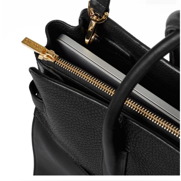 Cuyana Black Leather Work Satchel - Picture 3 of 16